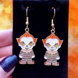 Handmade PENNYWISE Horror Earrings